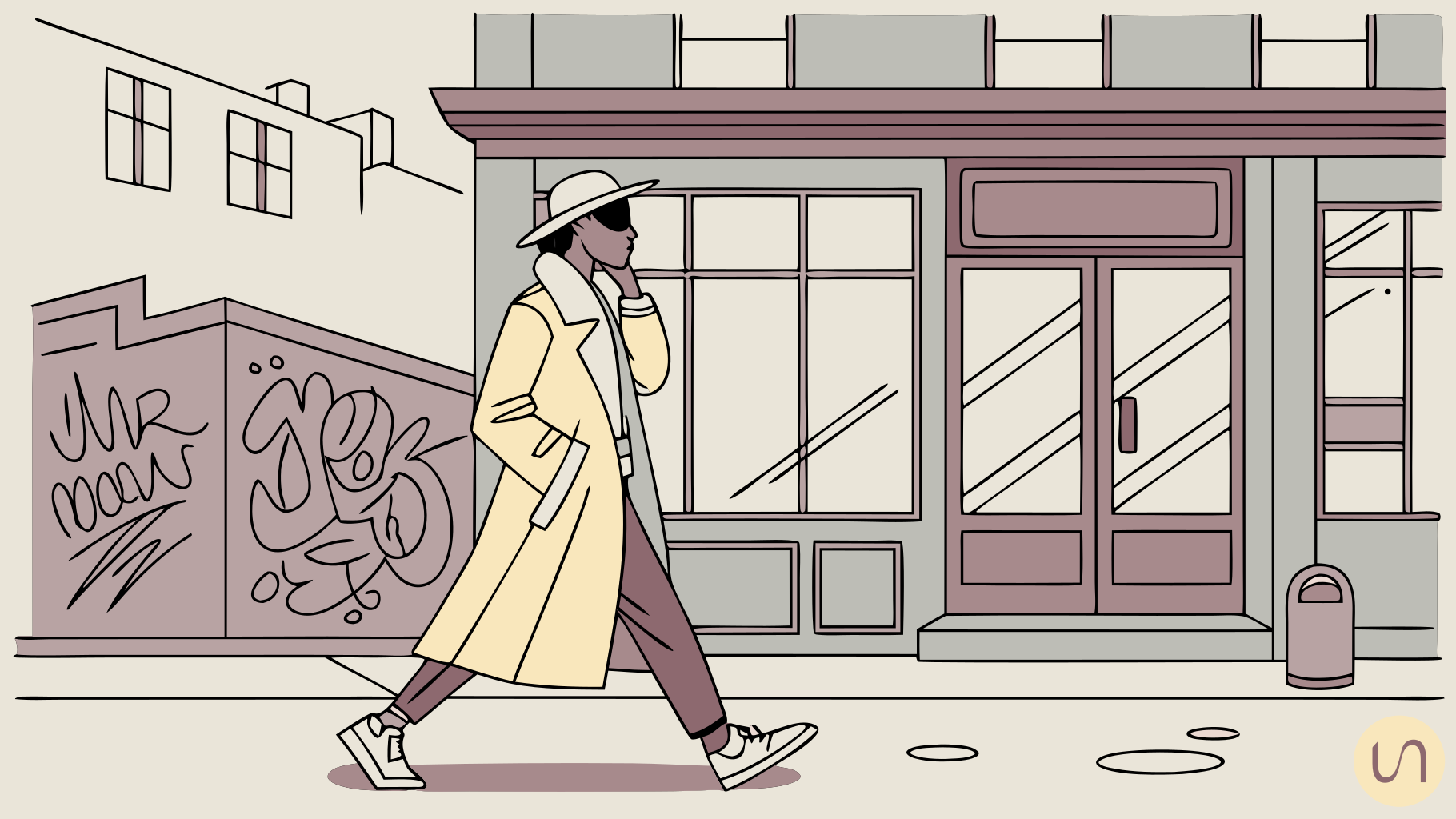 Personne apprêtée dans la rue