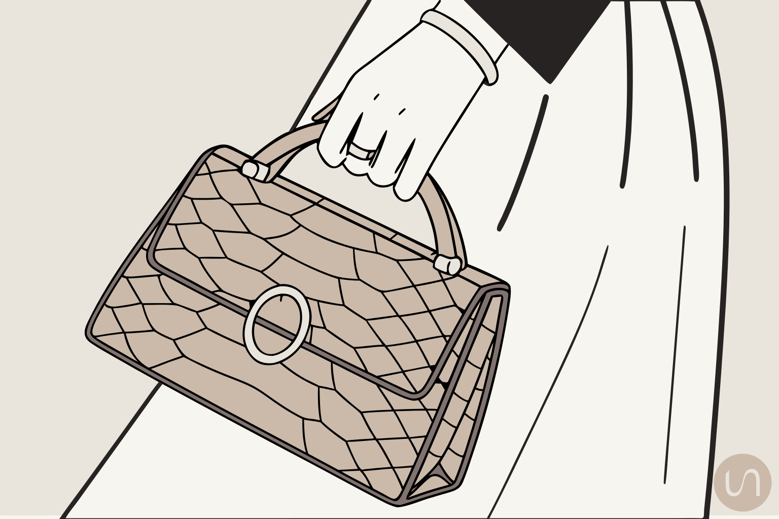 Sac à main en crocodile